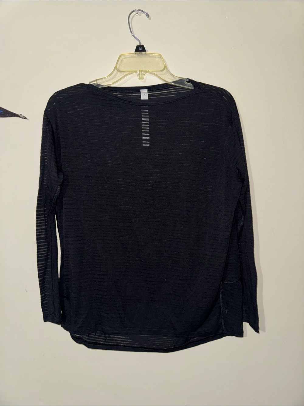 Lululemon Long-Sleeve Sheer Knit Top - Black